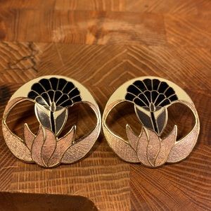 Gorgeous Cloisonne Earrings by Fish Enterprises